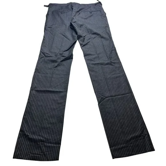 10-32 RALPH LAUREN Men's Dress Pants Pin Stripe Black Size 32